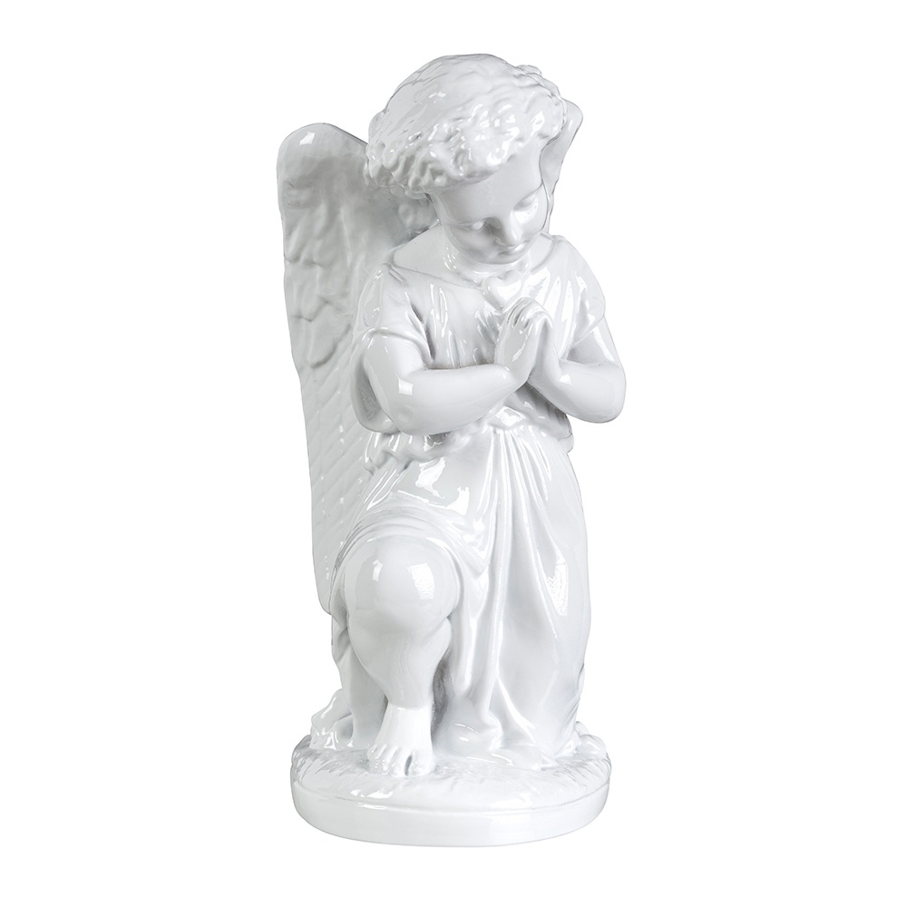 Angel praying 25cm (left oriented) - Marble powder